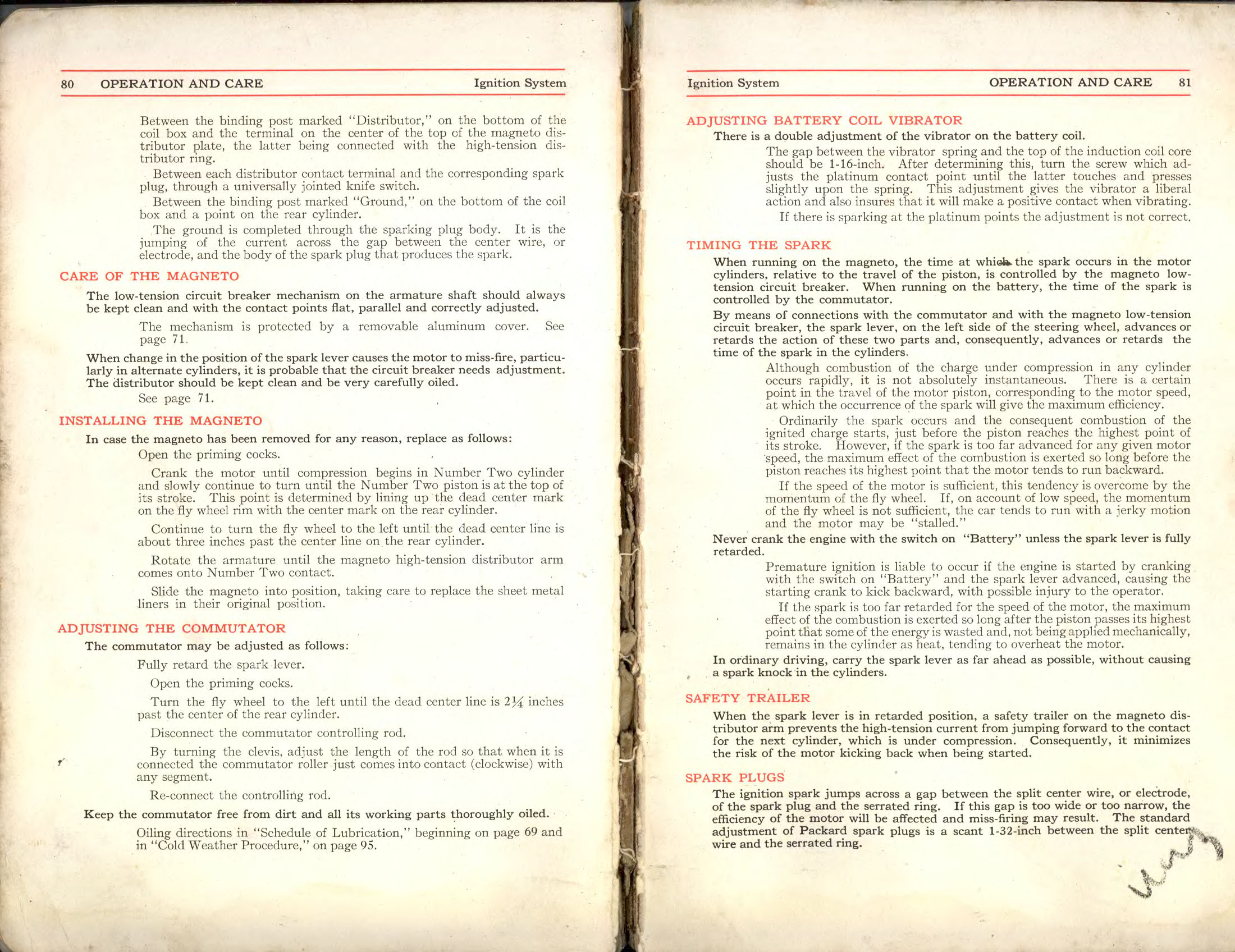1911 Packard Owners Manual Page 10